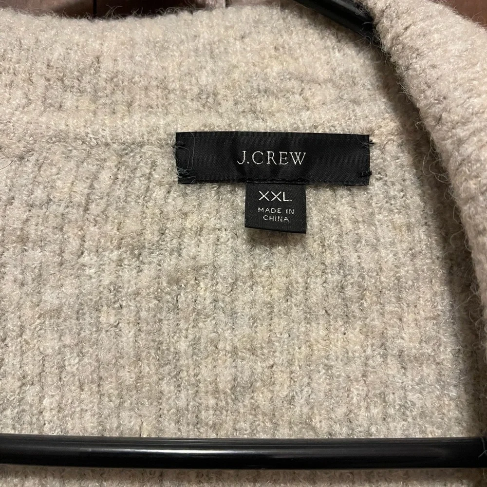 J. Crew wool-blend bouclé double-breasted sweater-blazer